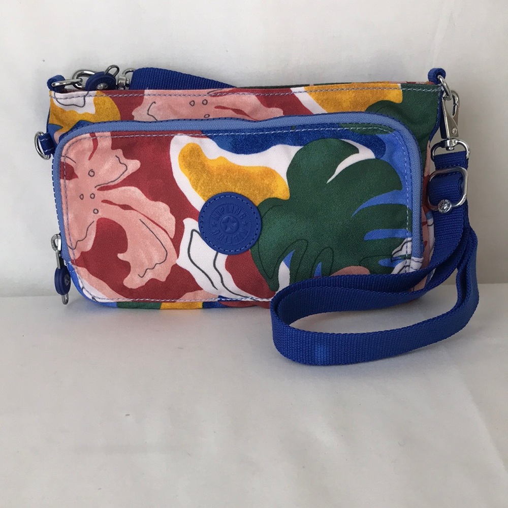 Kipling floral botanical design limited edition cross body bag